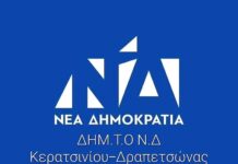 Συγκροτήθηκε σε σώμα το νέο Δ.Σ της ΔΗΜ. Τ.Ο. Ν.Δ Κερατσινίου-Δραπετσώνας